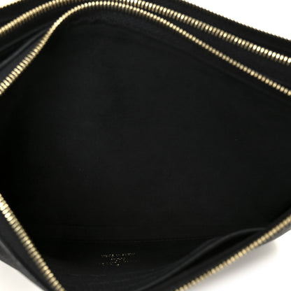 Louis Vuitton Empreinte Double Zip Pochette Black 6 of 11