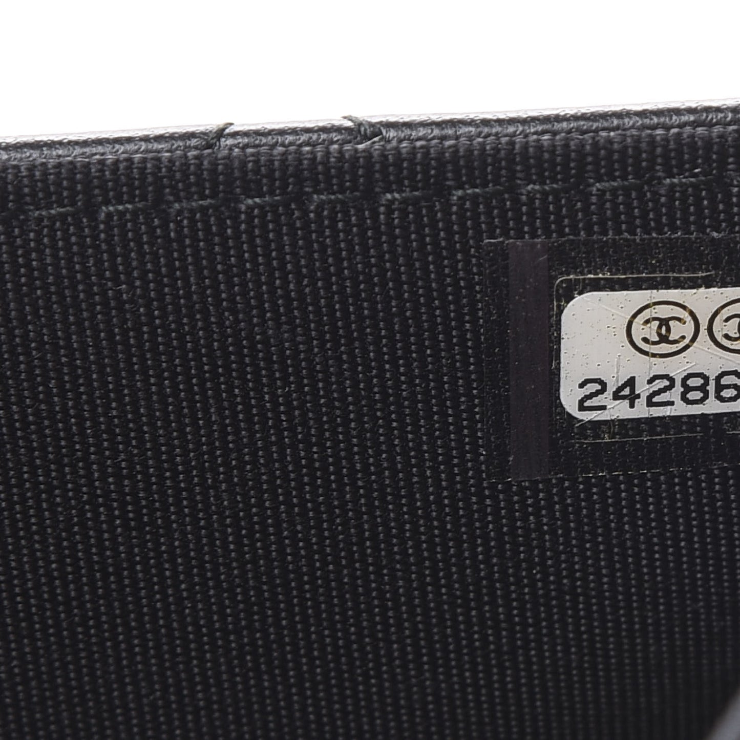 Aged Calfskin Quilted Lucky Charms 2.55 Reissue Wallet On Chain WOC Black