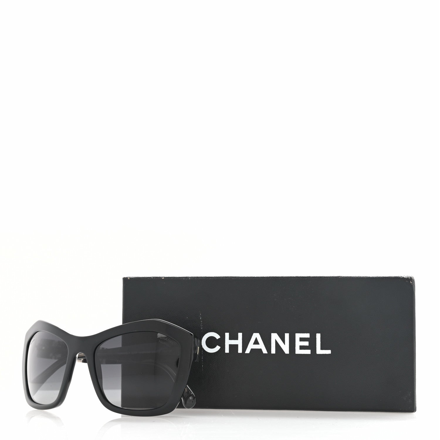 Chanel Acetate Lace Effect Sunglasses 5296 Black 8 of 8