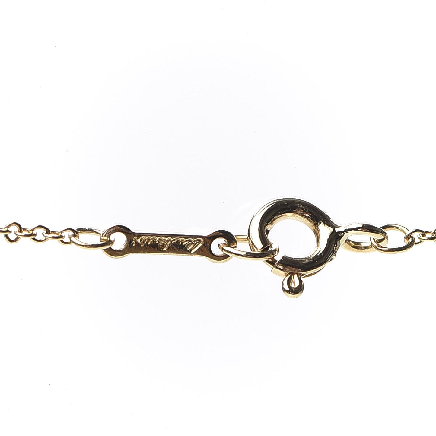18K Yellow Gold 12mm Elsa Peretti Bean Pendant Necklace