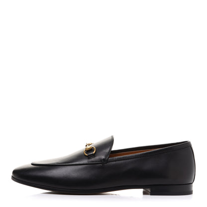 Gucci Calfskin Womens Jordaan Loafers 40.5 Black 1 of 12