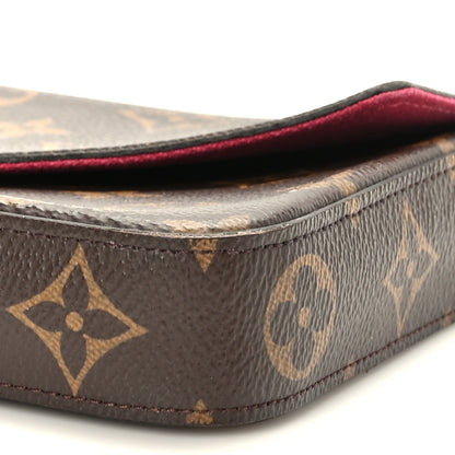 Louis Vuitton Monogram Pochette Felicie Chain Wallet Fuchsia 8 of 8