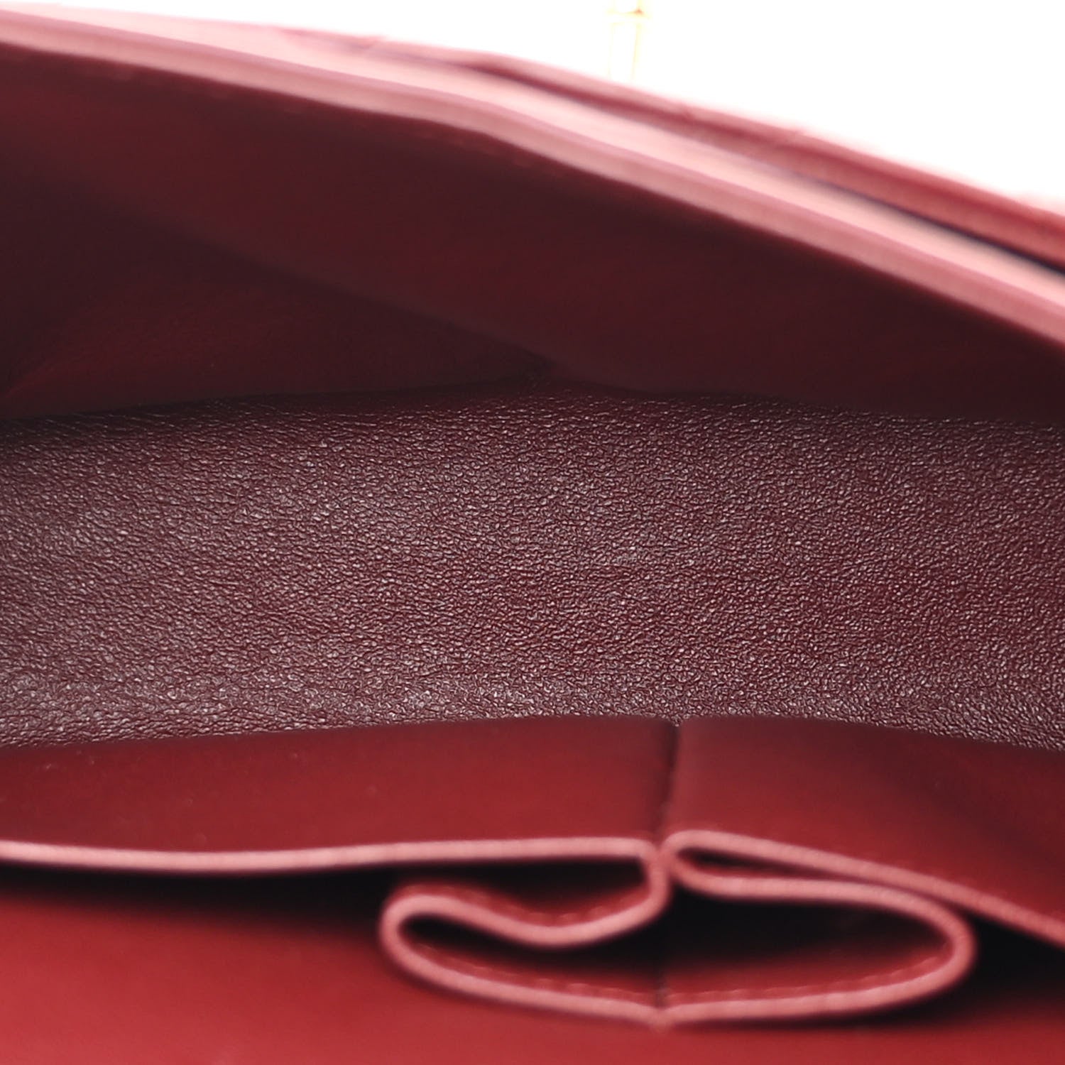 Chanel Lambskin Quilted Medium Double Flap Burgundy 5 of 16