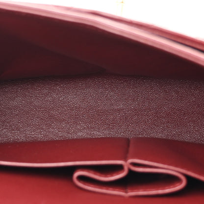 Chanel Lambskin Quilted Medium Double Flap Burgundy 5 of 16