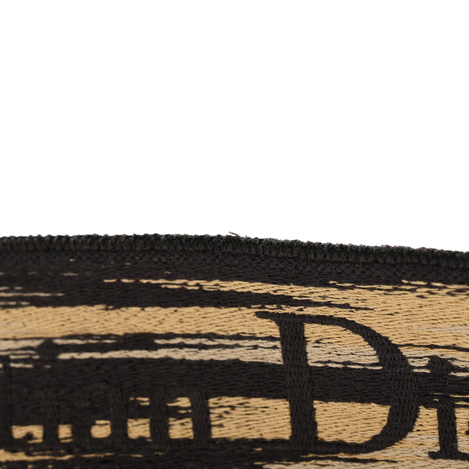 Christian Dior Canvas Mizza Embroidered Leopard Shoulder Strap Beige Black 5 of 8