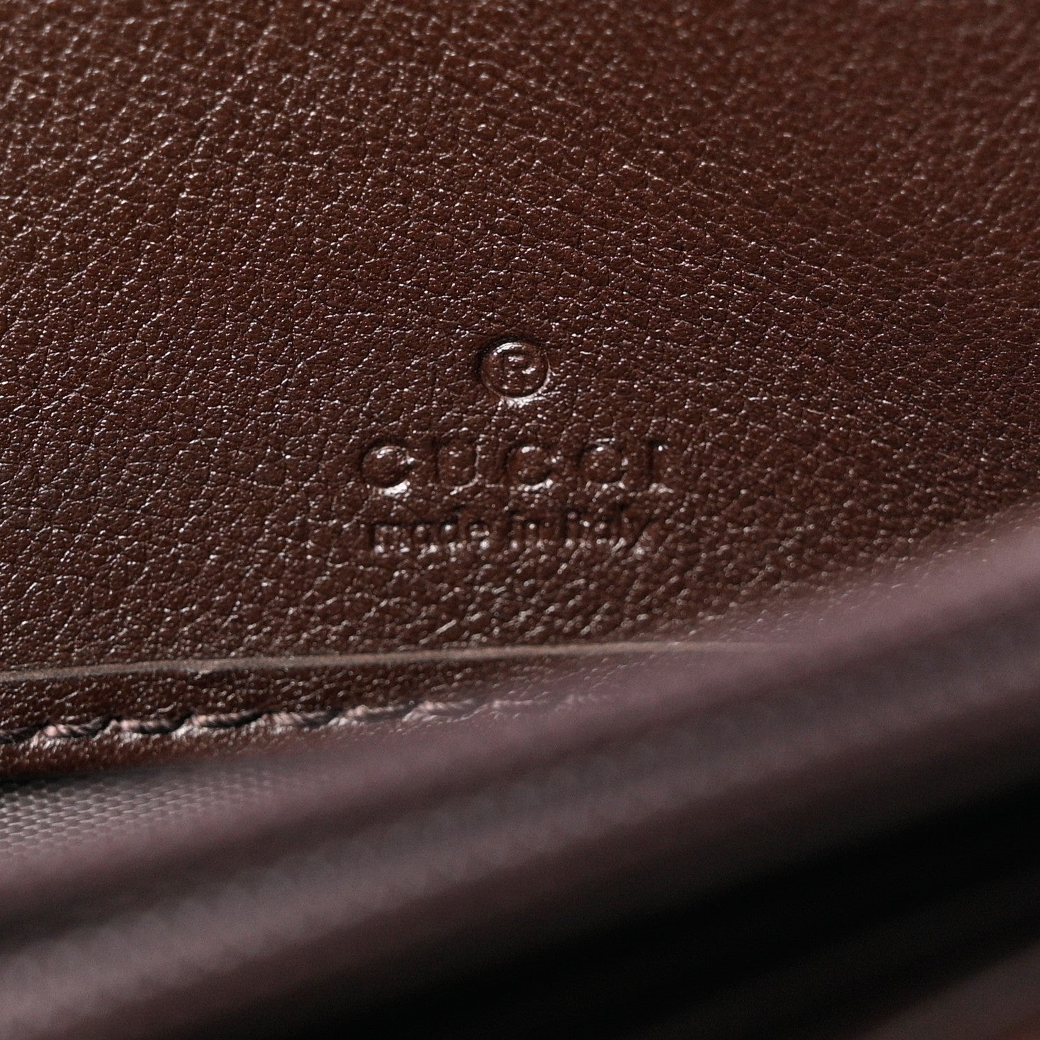 Gucci Guccissima Signature Microguccissima Bree Continental Wallet Chocolate 7 of 7