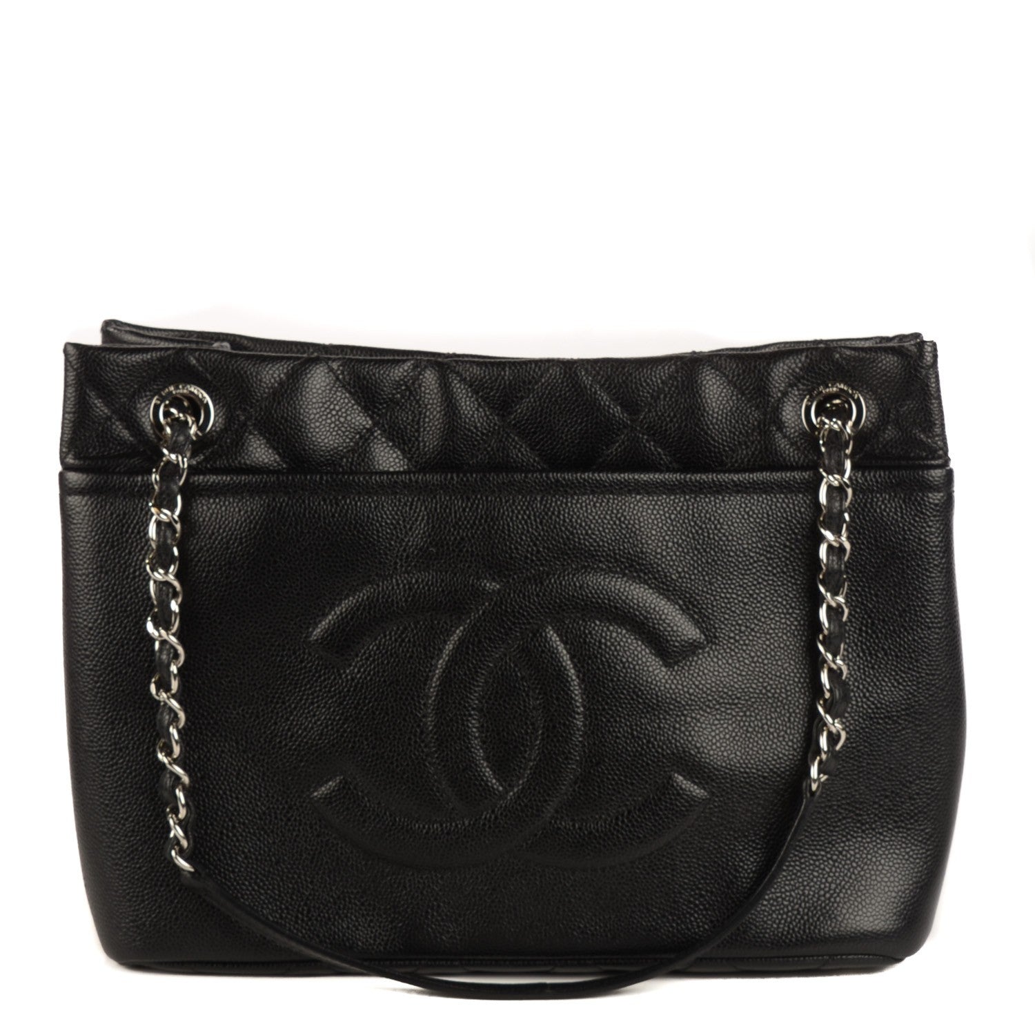 Chanel Caviar CC Timeless Soft Tote Black 1 of 8