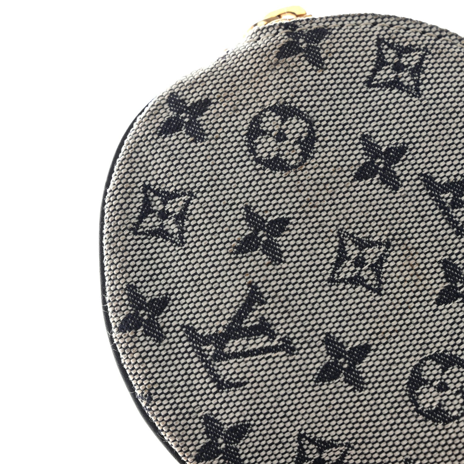 Louis Vuitton Mini Lin Croisette Round Coin Purse Blue 8 of 9