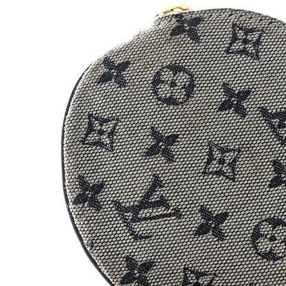 Louis Vuitton Mini Lin Croisette Round Coin Purse Blue 8 of 9