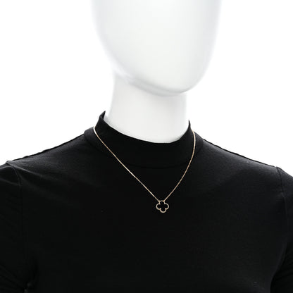 Van Cleef & Arpels 18K Yellow Gold Black Onyx Vintage Alhambra Pendant Necklace 2 of 6