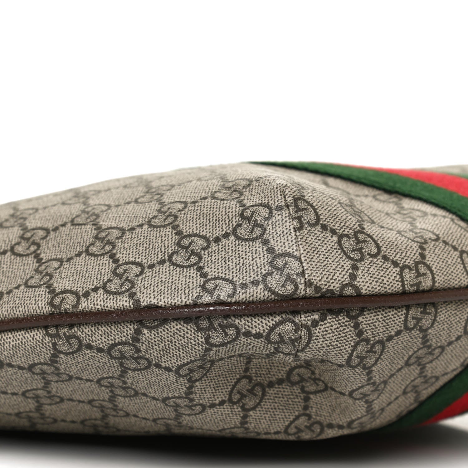 Gucci GG Supreme Monogram Web Small Ophidia Half Moon Hobo Brown 10 of 13