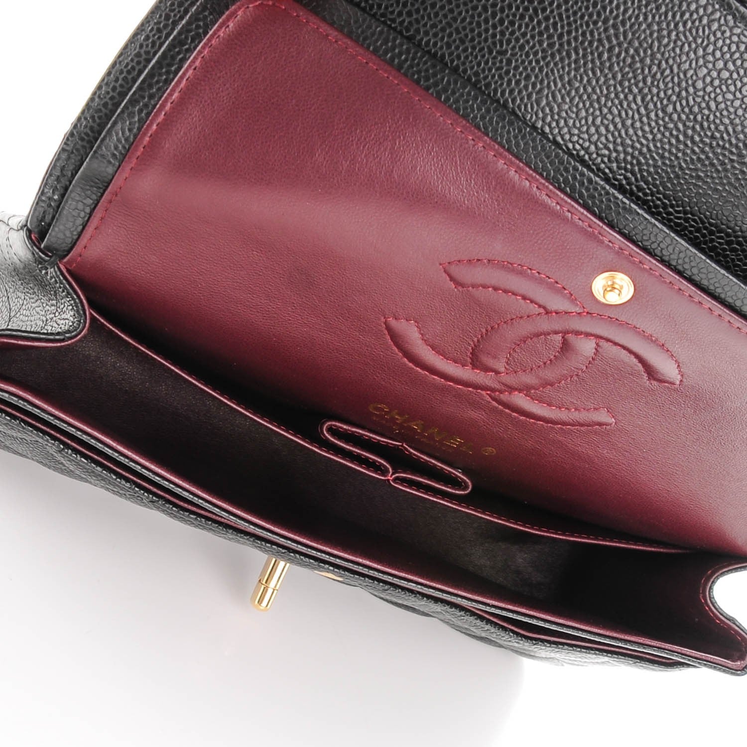 Chanel Caviar Quilted Medium Double Flap Black 5 of 7