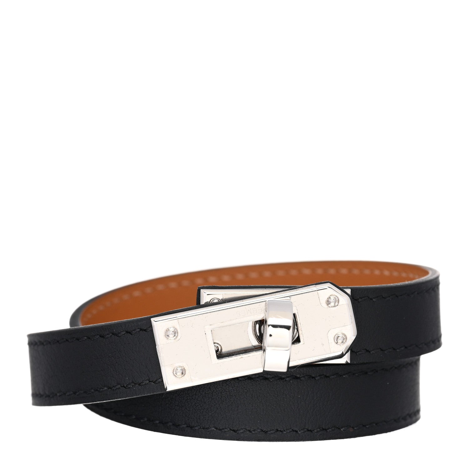 Hermes Box Kelly Double Tour Bracelet T3 Black 1 of 5