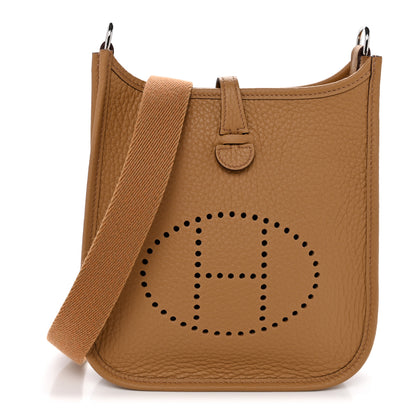 Hermes Taurillon Clemence Evelyne TPM Chai 1 of 11