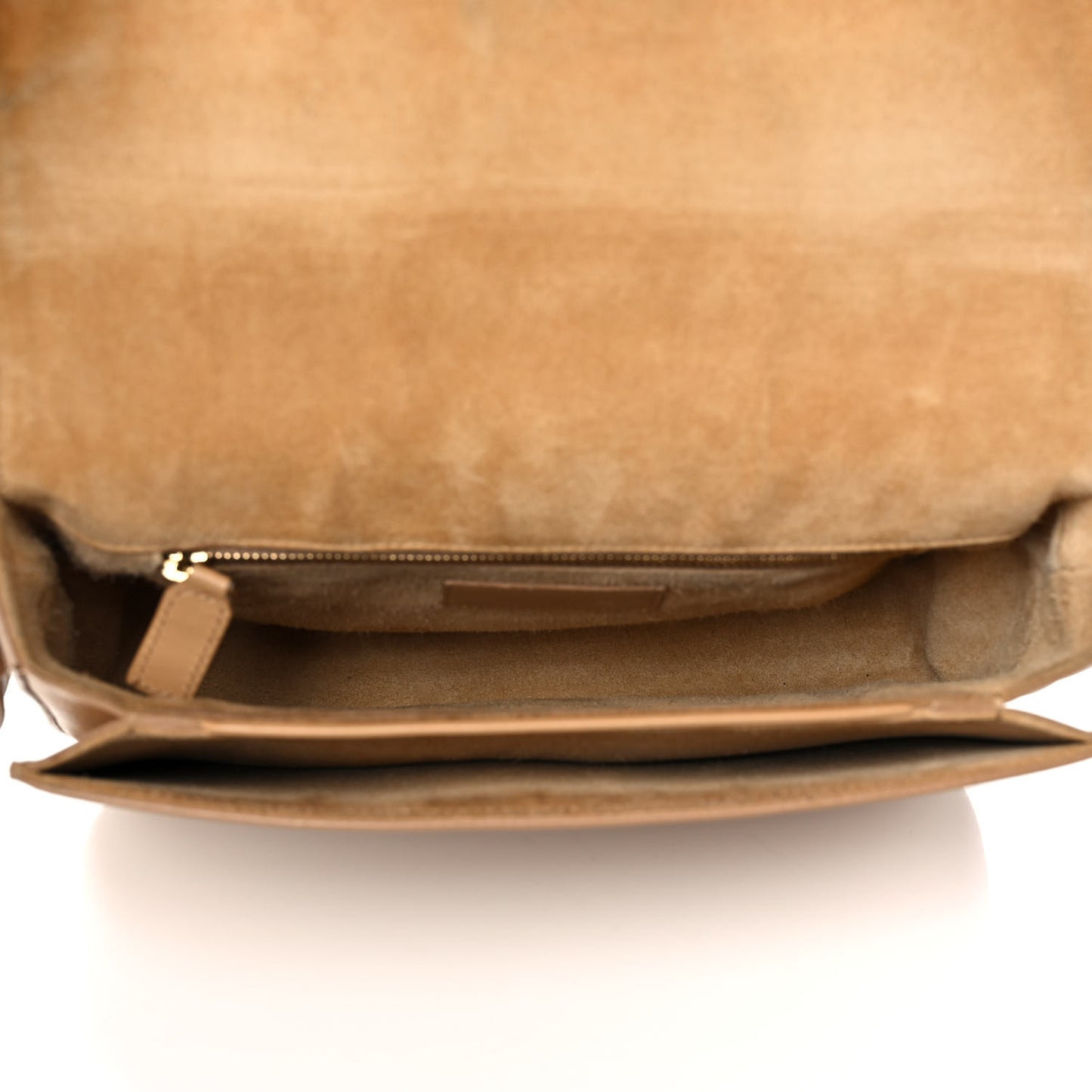 Calfskin Classic Y Satchel Beige