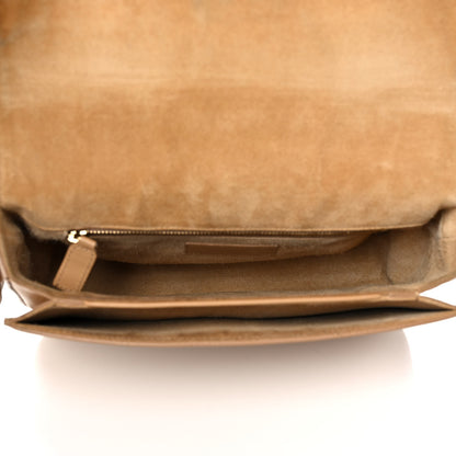 Saint Laurent Calfskin Classic Y Satchel Beige 4 of 17