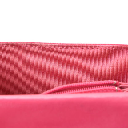 Chanel Lambskin Quilted Small Flap Wallet Fuchsia 15 of 15