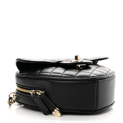Chanel Lambskin Quilted CC In Love Heart Bag Black 4 of 10