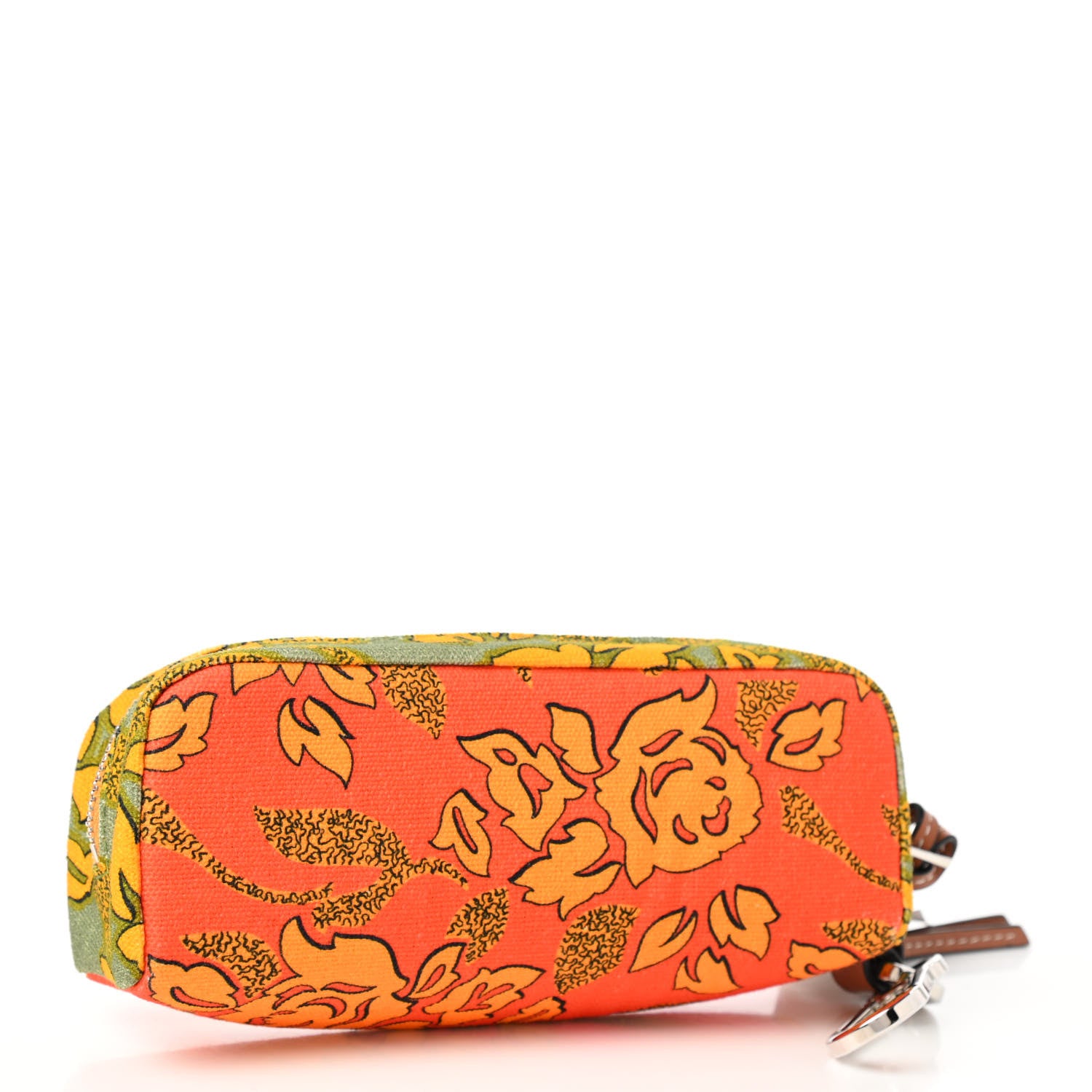 Loewe Canvas Ibiza Floral Print Paulas Sunglasses Case Orange 3 of 8
