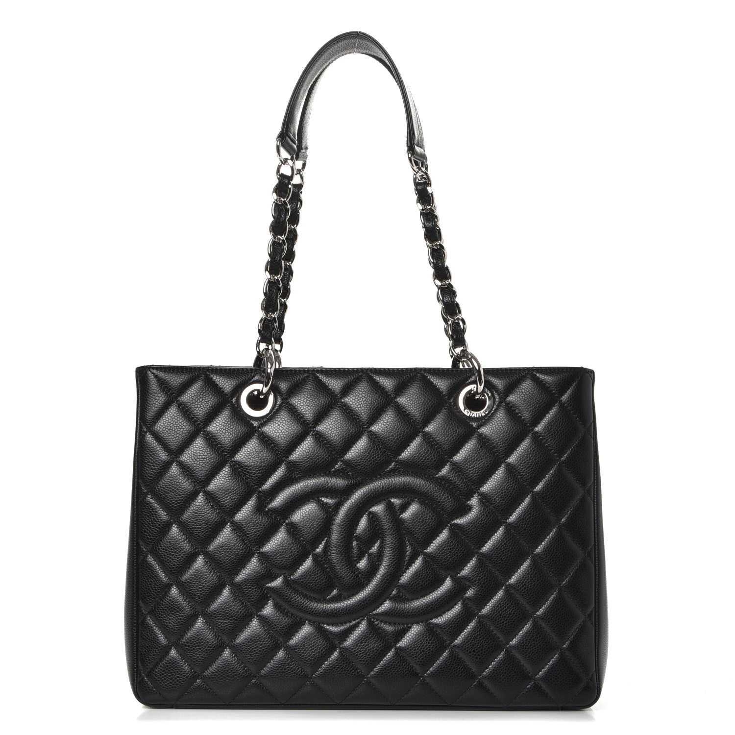 Chanel Caviar Quilted Grand Shopping Tote GST Black 1 of 7
