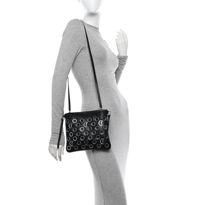 Christian Louboutin Nappa Grommet Mini Mouchara Crossbody Black 2 of 9