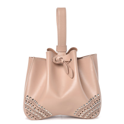 Alaia Calfskin Vienne Studded Rose-Marie 19 Bag Sable 1 of 8