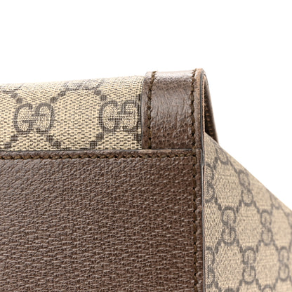 Gucci GG Supreme Monogram Web Medium Ophidia Tote Bag Brown 12 of 15