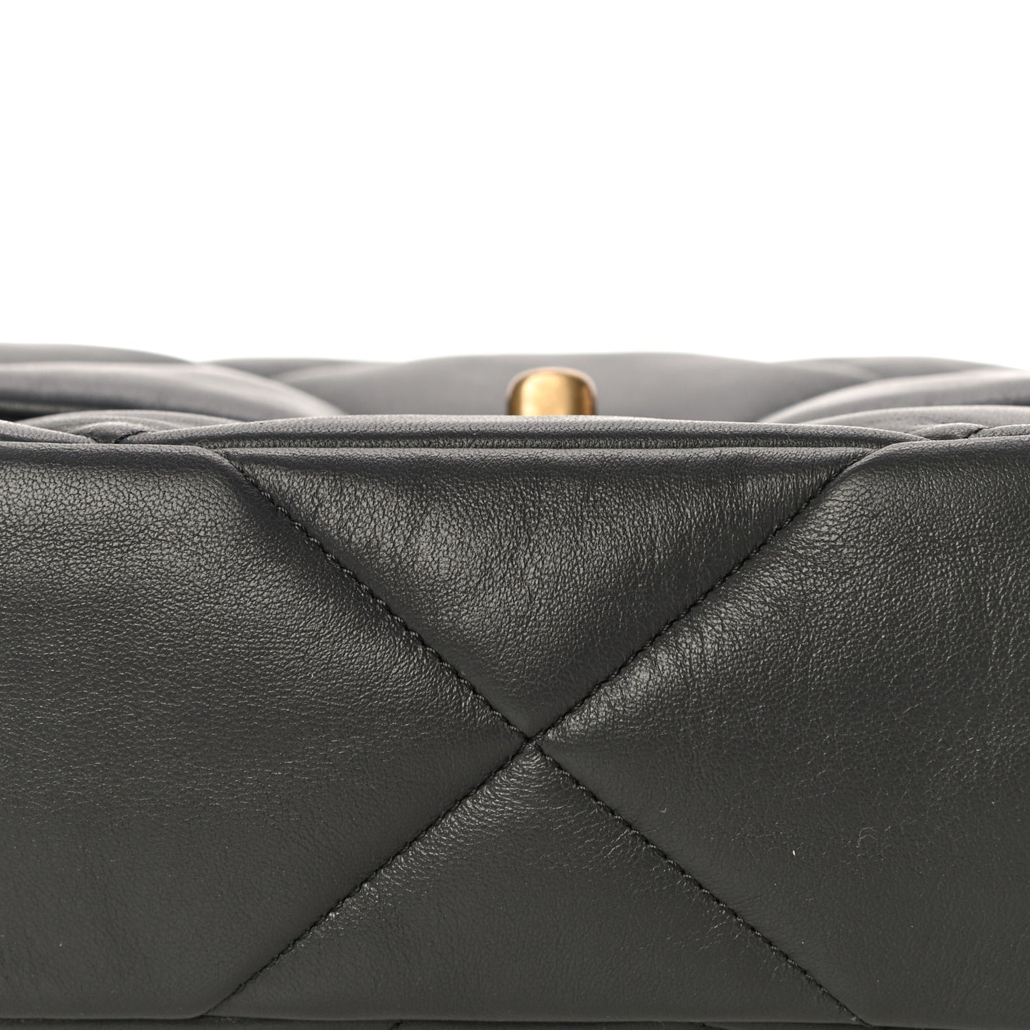 Lambskin Quilted Medium Chanel 19 Flap Dark Grey