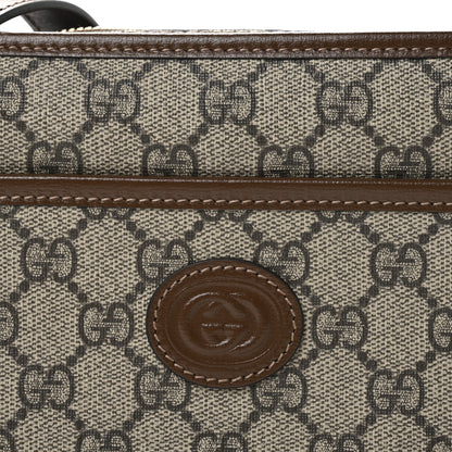 Gucci GG Supreme Monogram Azalea Calfskin Mini Retro Interlocking G Shoulder Bag Beige Ebony Brown Sugar 8 of 10