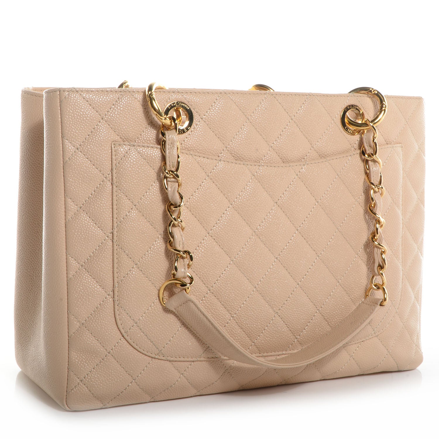 Chanel Caviar Grand Shopping Tote GST Beige Clair 3 of 7