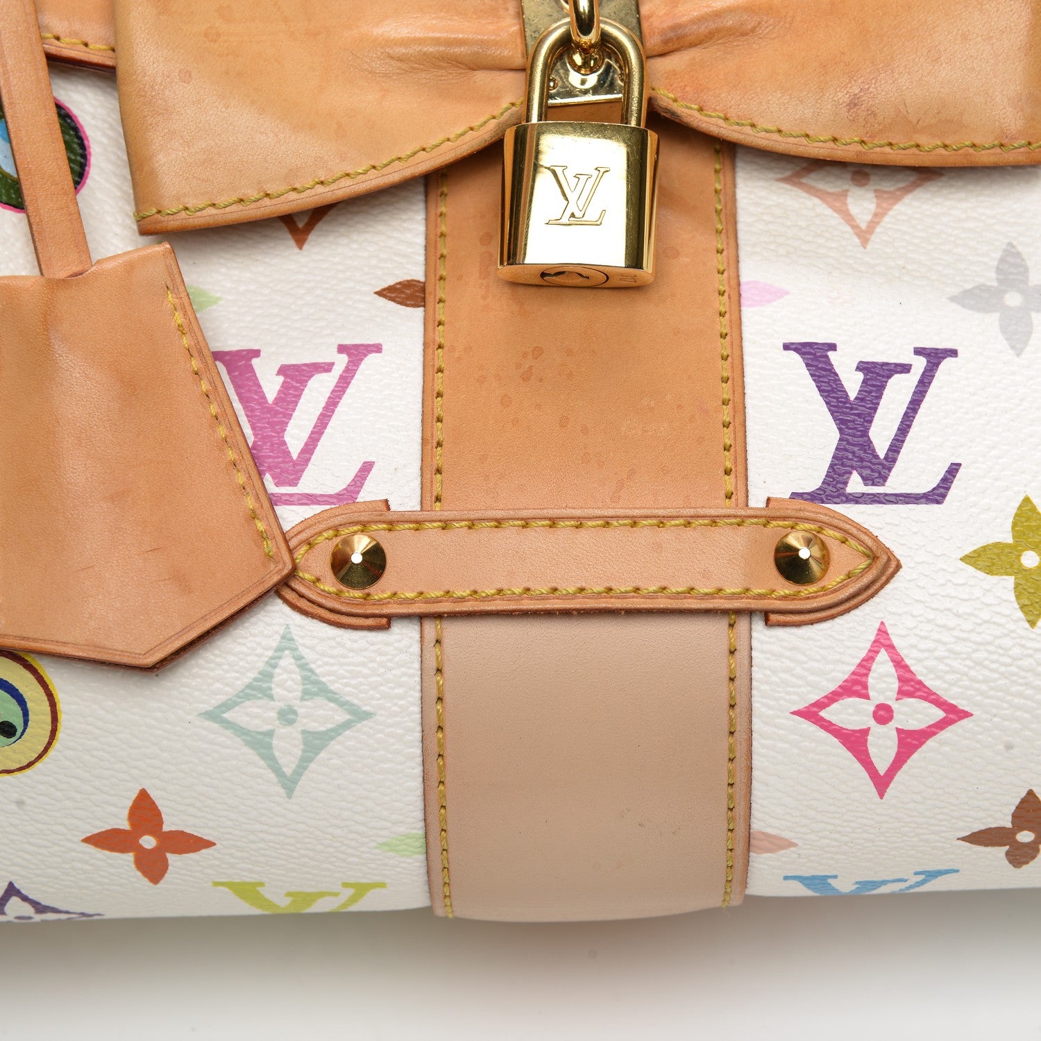 Louis Vuitton Monogram Multicolor Murakami Eye Love You White 8 of 13
