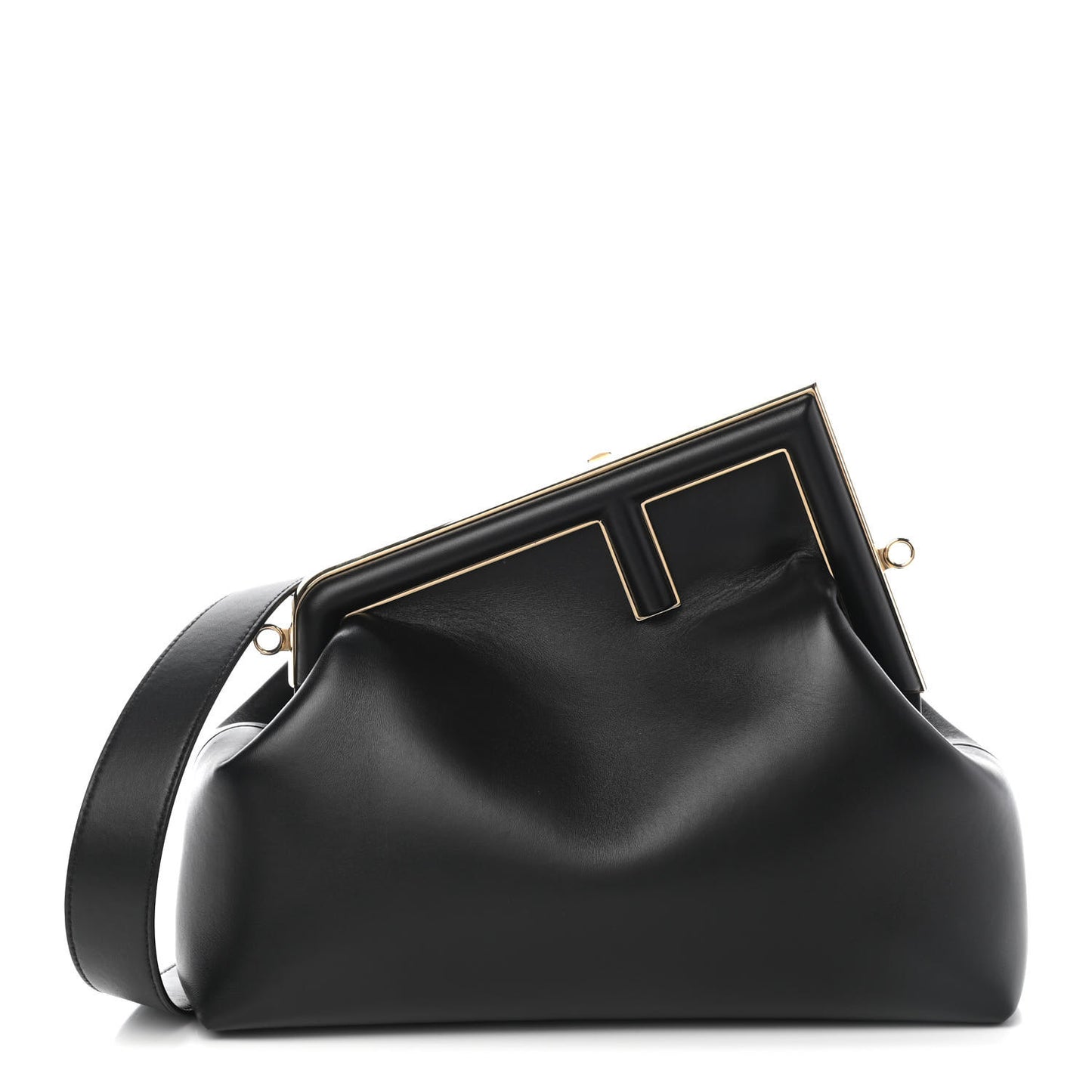 Shiny Nappa Medium Fendi First Black