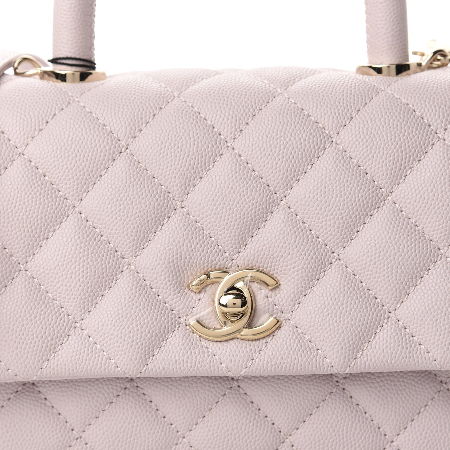 Caviar Quilted Mini Coco Handle Flap Lilas Lilac