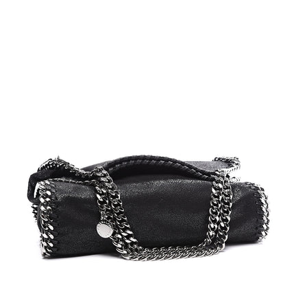 Stella McCartney Shaggy Deer Mini Falabella Fold Over Tote Black 3 of 11