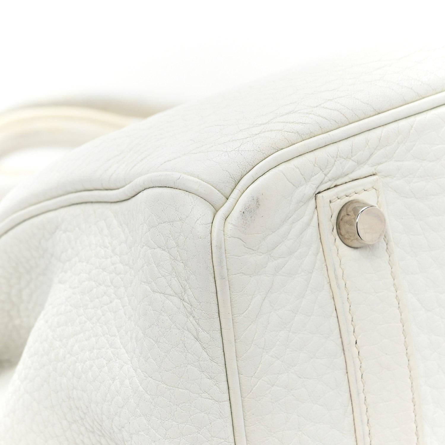 Hermes Taurillon Clemence BIRKIN 35 White 17 of 18