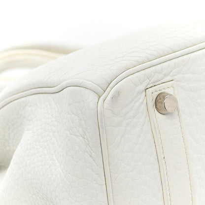 Hermes Taurillon Clemence BIRKIN 35 White 17 of 18