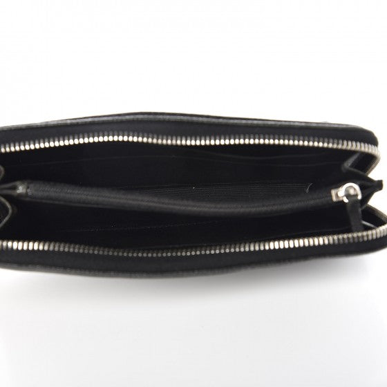 Chanel Caviar Outdoor Ligne Zip Around Wallet Black 5 of 11