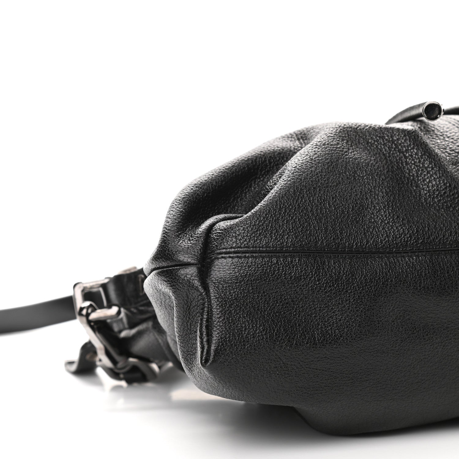 Burberry Calfskin Drawstring Tote Black 10 of 12