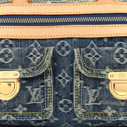 Louis Vuitton Monogram Denim Neo Speedy Blue 9 of 14