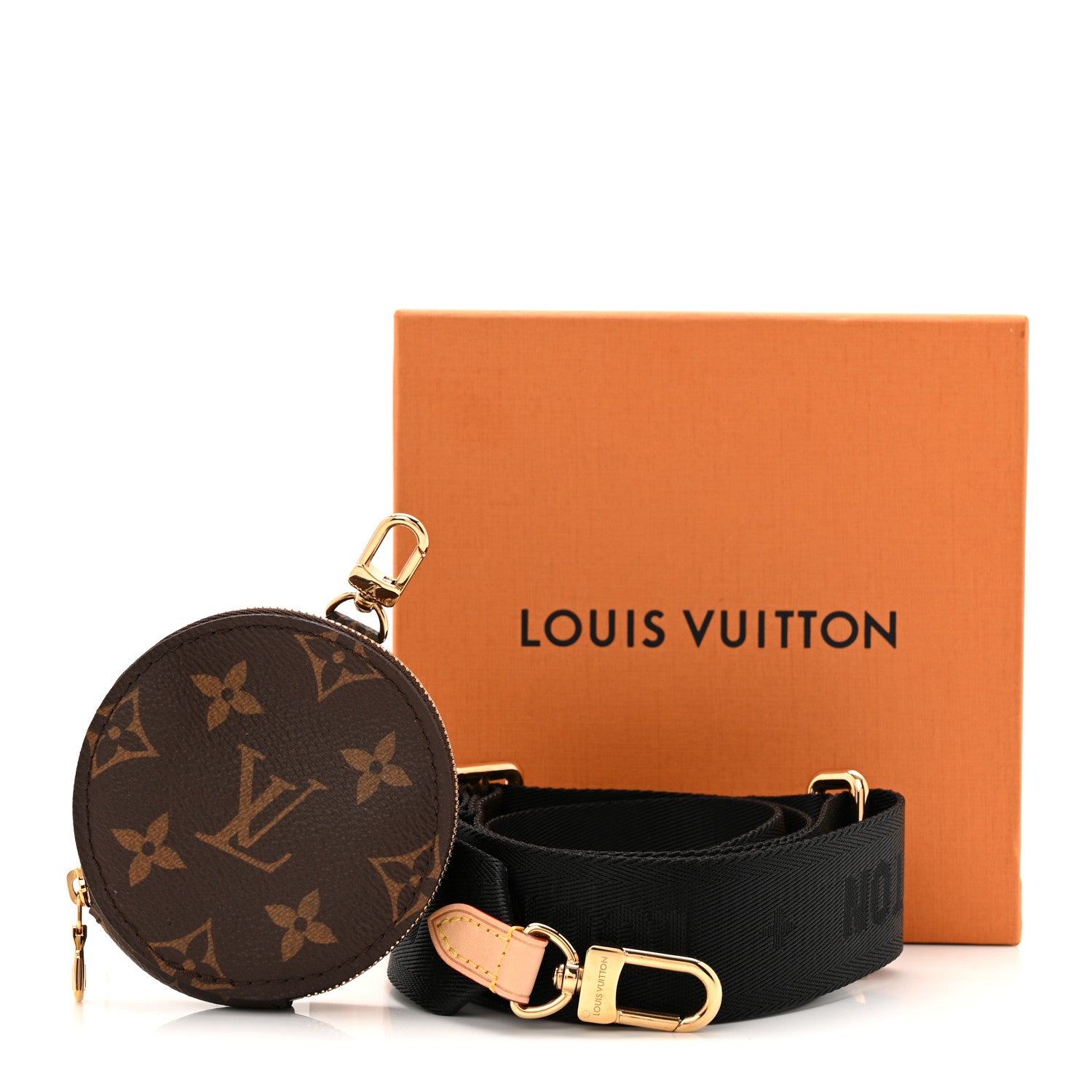 Louis Vuitton Monogram Multi Pochette Accessories Bandouliere Shoulder Strap Black 7 of 7
