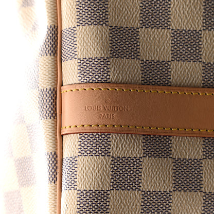 Louis Vuitton Damier Azur Keepall Bandouliere 55 7 of 14
