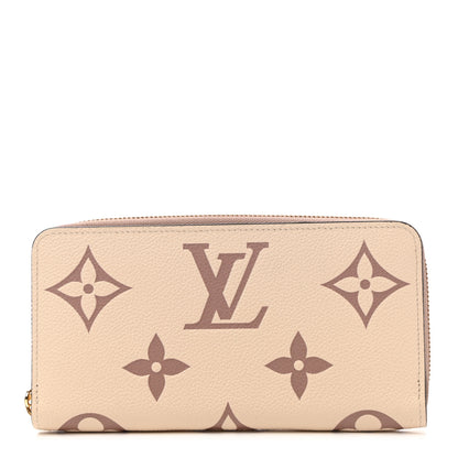 Louis Vuitton Empreinte Monogram Giant Zippy Wallet Creme Bois De Rose 1 of 6