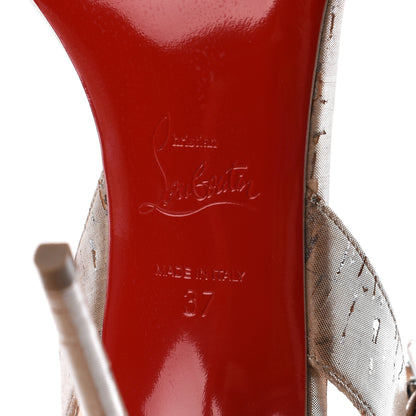 Christian Louboutin Liege Pepite Multipot 100 Sandals 37 Silver 7 of 8