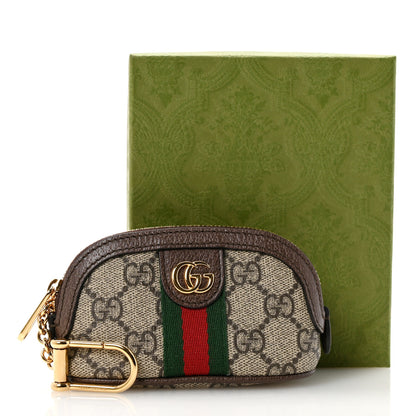 Gucci GG Supreme Monogram Web Ophidia Dome Key Pouch Beige New Acero 8 of 8