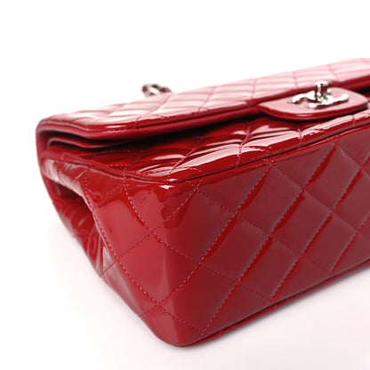 Chanel Patent Quilted Jumbo Double Flap Red 9 of 11