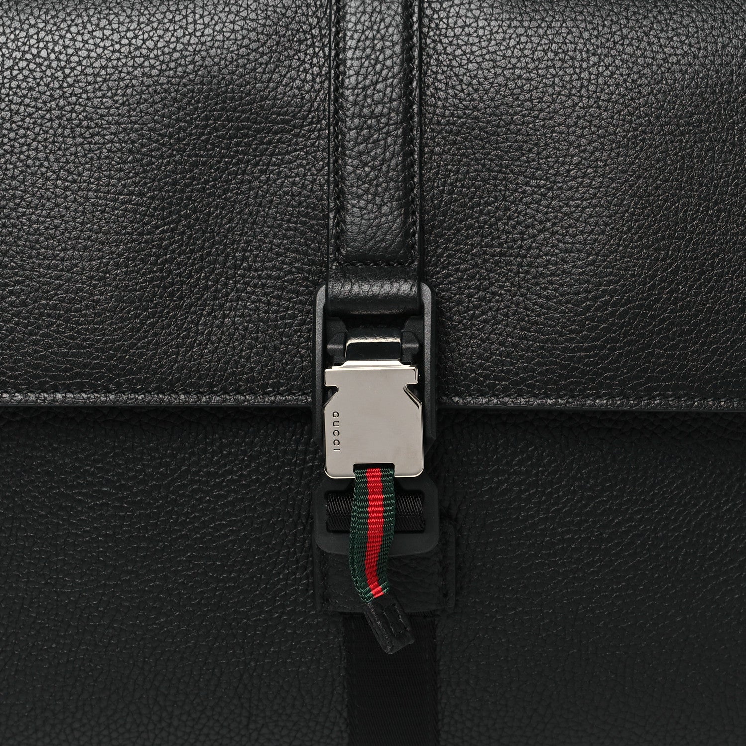 Gucci Calfskin Web Medium Business Case Black 7 of 9