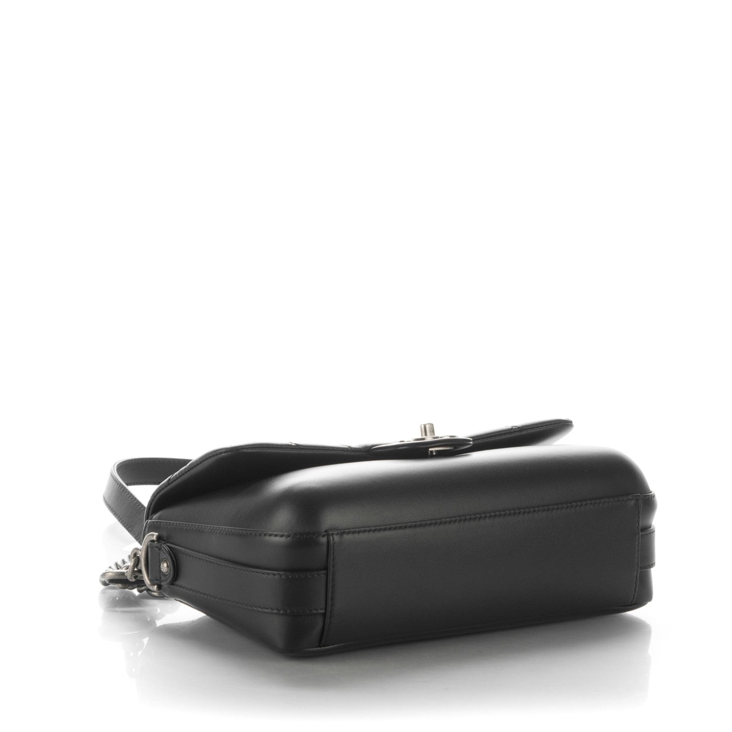 Chanel Calfskin Quilted Large Rock My Shoulder Flap Black 5 of 8