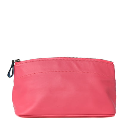 Hermes Lambskin Swift Tohubohu Pouch PM Rose Azalee Bleu Zanzibar 1 of 15