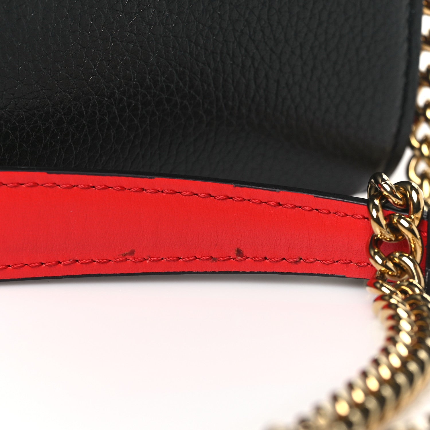 Christian Louboutin Calfskin Spikes Empire Paloma Clutch Black 11 of 11