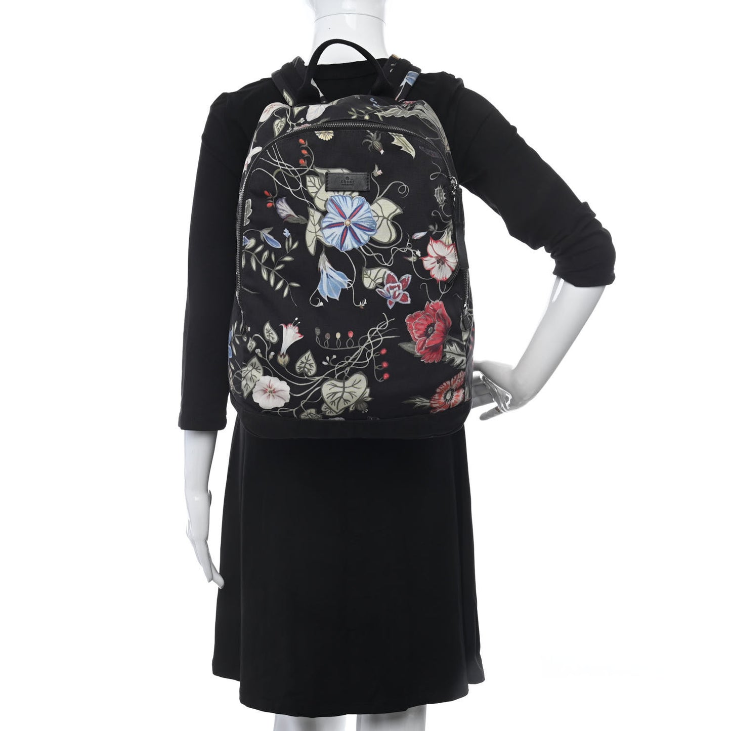 Canvas D-Active Flora Floral Knight Backpack Black
